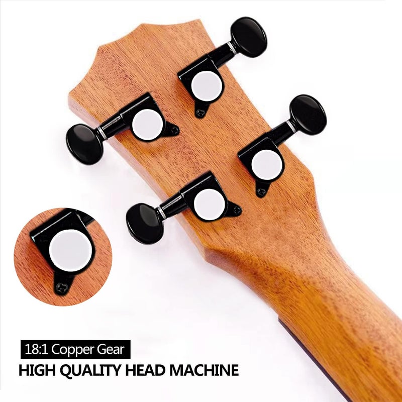 MORSE Soprano Ukulele Arm Rest Ukulele for Beginner Pack-21 Inch with Gig Bag Fast Learn Songbook Tuner Pick All in One Kit - Image 3